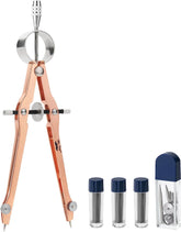 Rose Gold Bow Compass with Lock and Leads Set