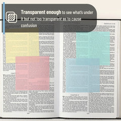 Pastel Transparent Sticky Notes 3x3