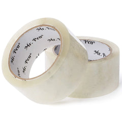Clear Packing Tape 2-Pack, 2" x 60 Yards, 1.9 mil, Odorless