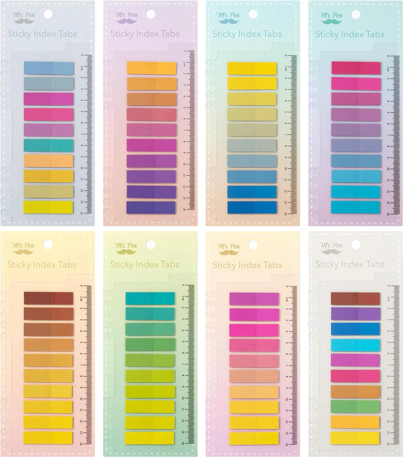 Sticky Tabs - 1600 Pcs Colorful Transparent Book Tabs, Sticky Note Tabs, Page Markers, Book Markers, Page Tabs, and Annotating Sticky Tabs for Books