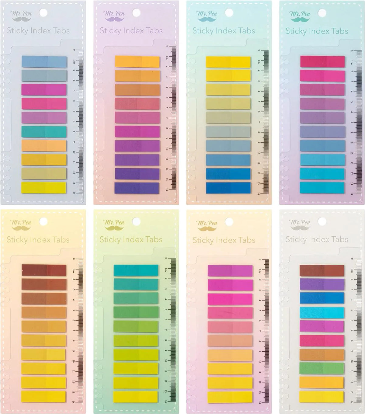 Sticky Tabs - 1600 Pcs Colorful Transparent Book Tabs, Sticky Note Tabs, Page Markers, Book Markers, Page Tabs, and Annotating Sticky Tabs for Books
