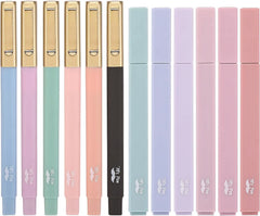 Morandi Bible Highlighters & Pens, 12-Pack, No Bleed, Aesthetic Set