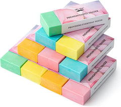 Large School Pencil Eraser (10 Pack) - Bright Colors