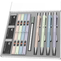 Pastel Mechanical Pencil Set - 4 Pack with 0.5 & 0.7mm Leads