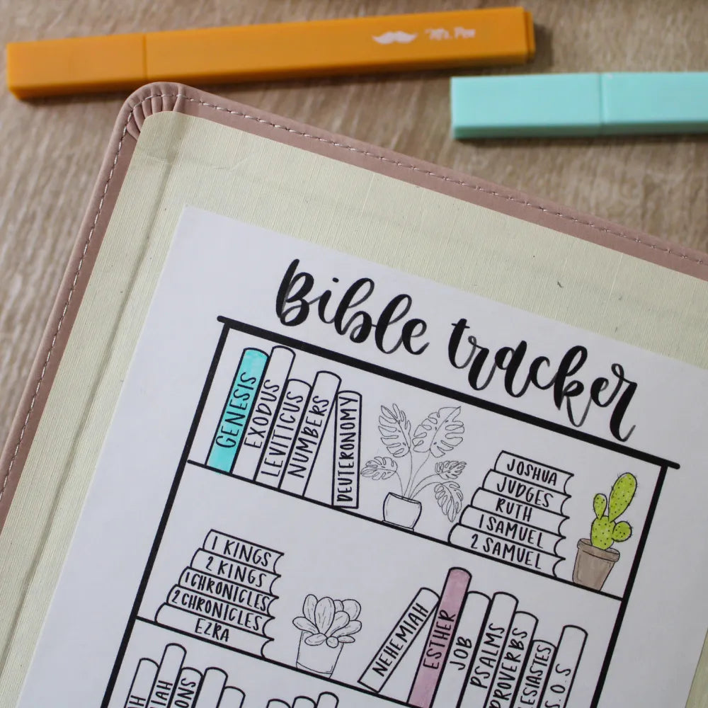 Mr. Pen Bible Reading Tracker Stickers (4-Pack) - 5x7 Matte Finish, Visual Milestone for Bible Journaling, Hand-Designed