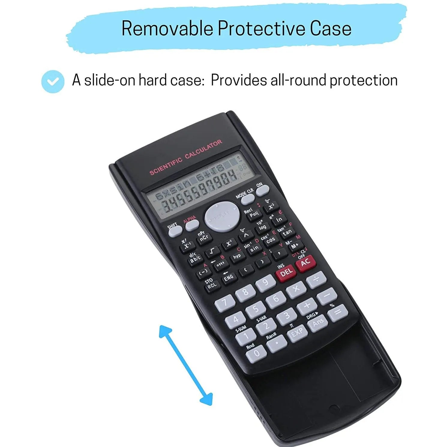 Scientific Calculator with 2-Line Display, 240 Functions, and 10+2 Digits