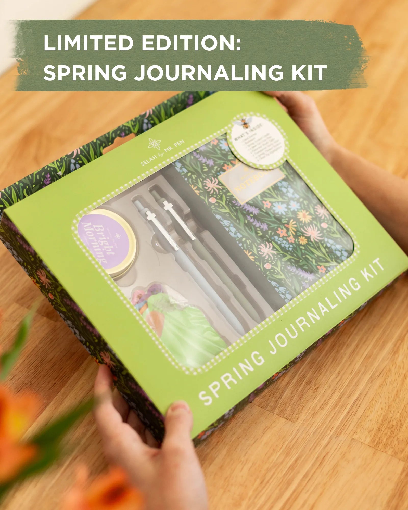 Mr. Pen Spring Bible Journaling Kit - Limited Edition Gift Set with Highlighters, Gel Pens, Washi Tape, Sticky Notes, Stickers, Scented Candle, and Bookmark