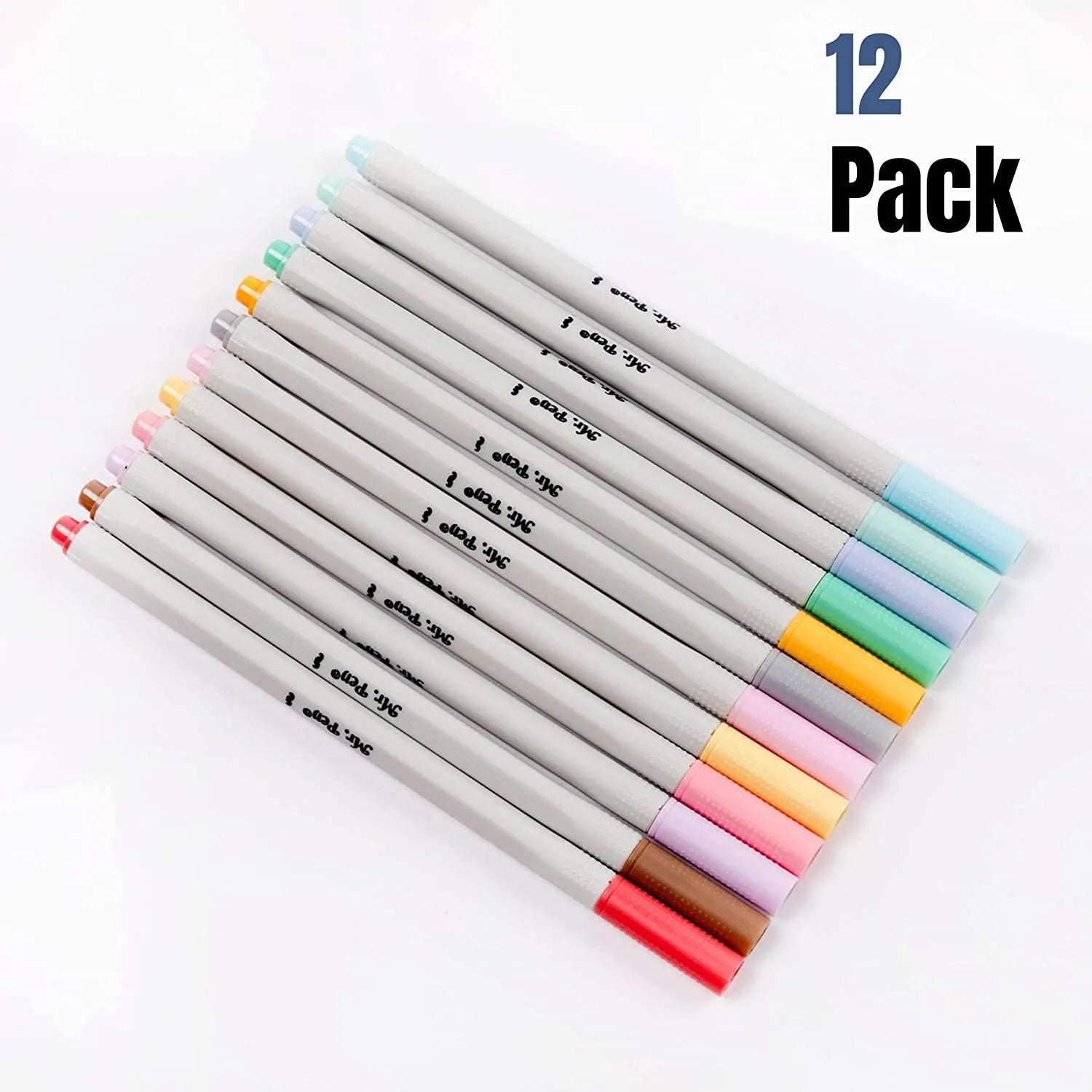 Pastel Fine Point Fineliner Pens - 12 Pack