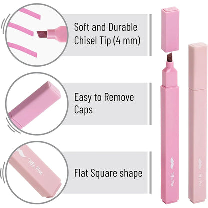 Aesthetic Highlighters, 16 Pack, Assorted Colors, No-Bleed Ink, Chisel Tip, Cute Bible-Safe Study Supplies