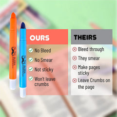 Bible Gel Highlighters (8 Pack) - Assorted Colors, No-Bleed, Twist-Up, Sharpenable Tips for Journaling & Study