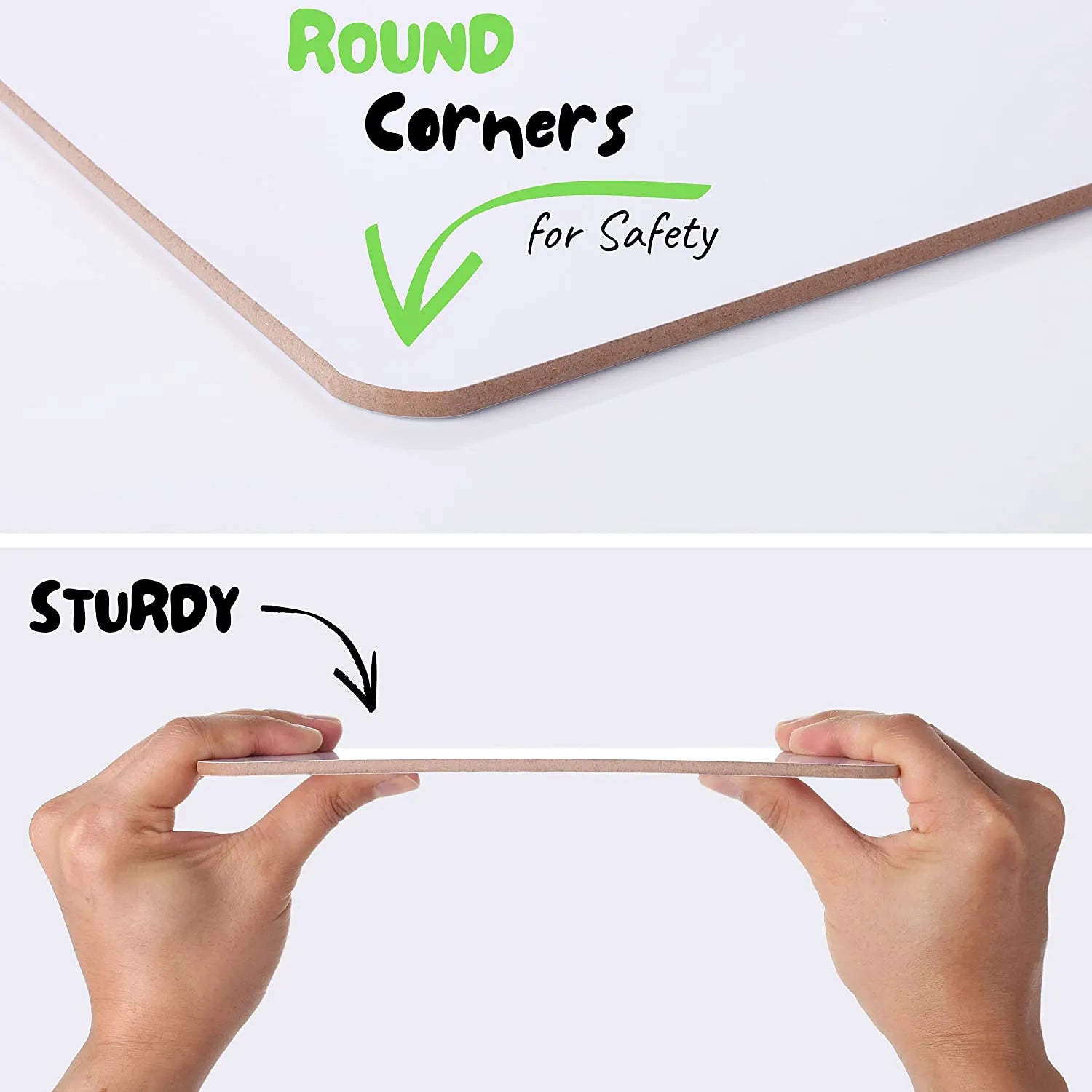 Kids Small Double-Sided Dry Erase Board with 3 Markers