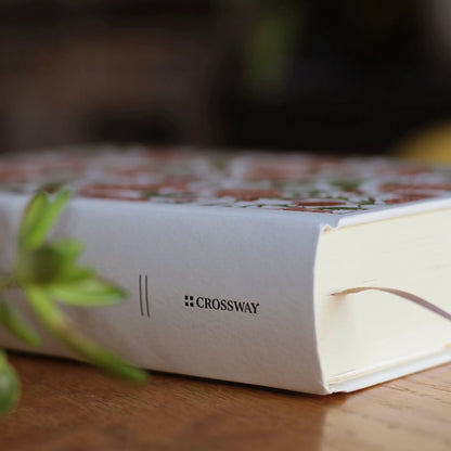 ESV Custom Single Column Journaling Bible, Floral Hardcover with Name Box (Pink, Blue, Cream, or Marigold)