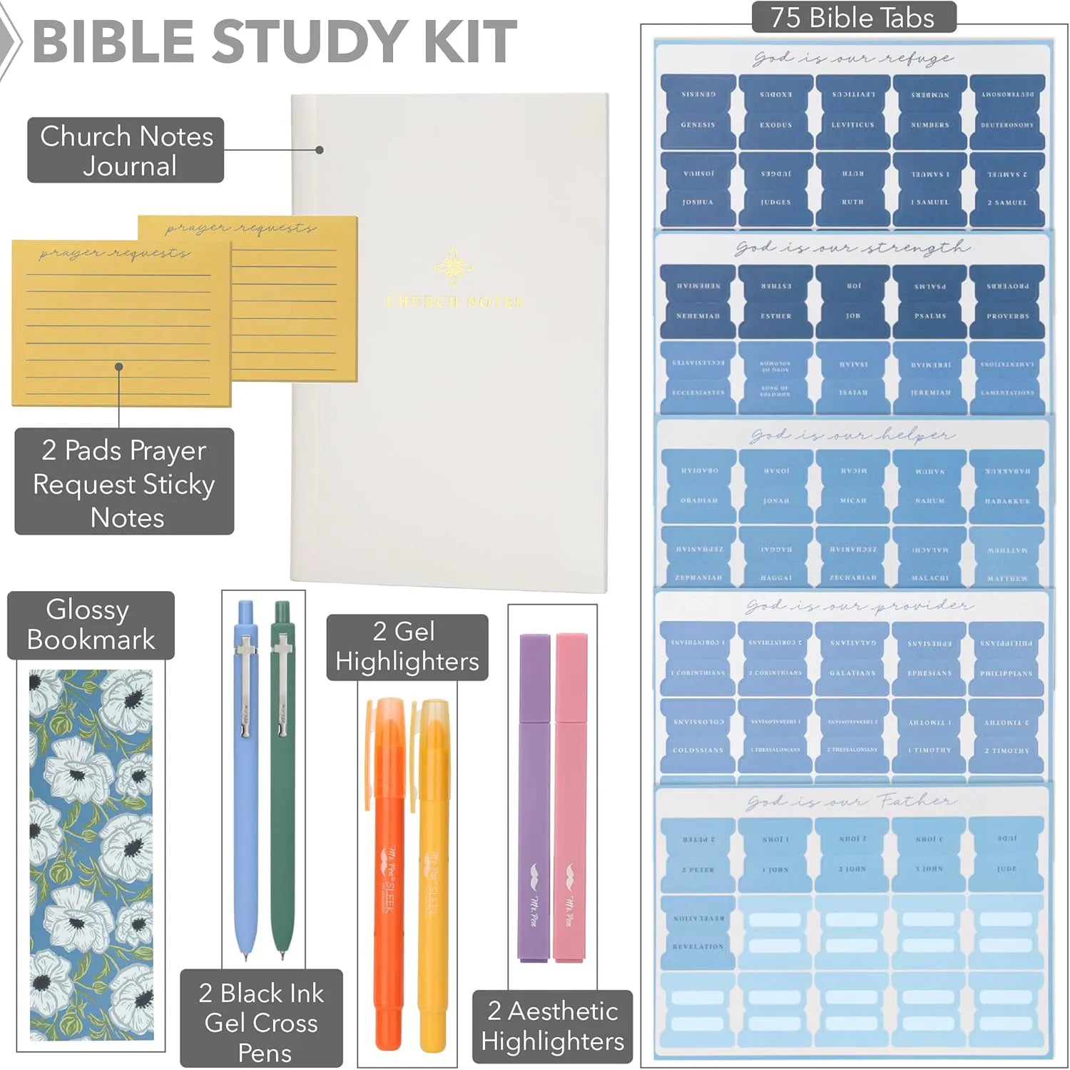 Mini Bible Journaling Kit with Church Notes Journal