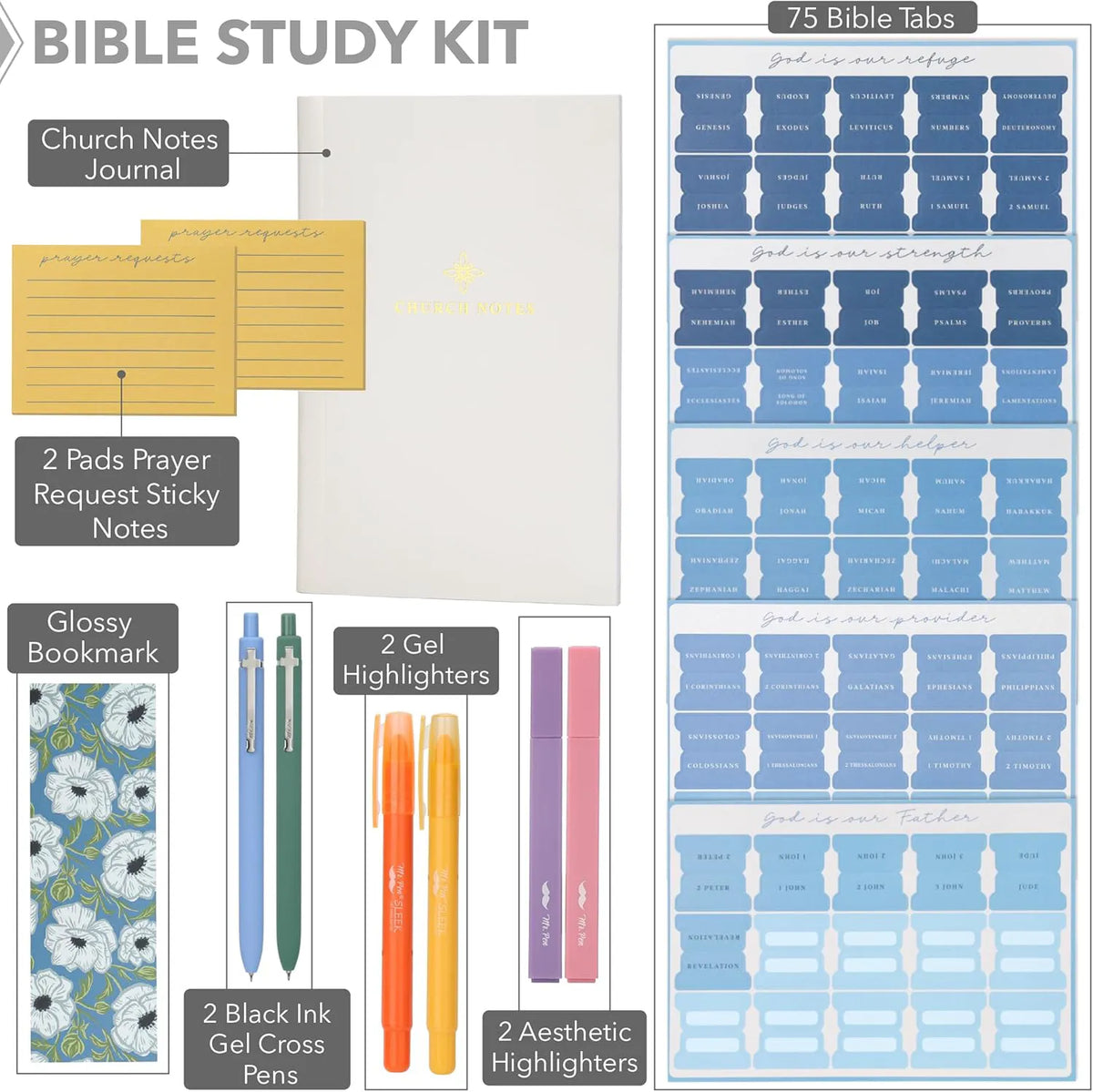 Mini Bible Journaling Kit with Church Notes Journal