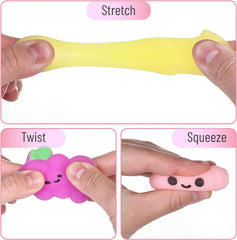 12 Pack Mini Squishy Animals Toys - Perfect Party Favors