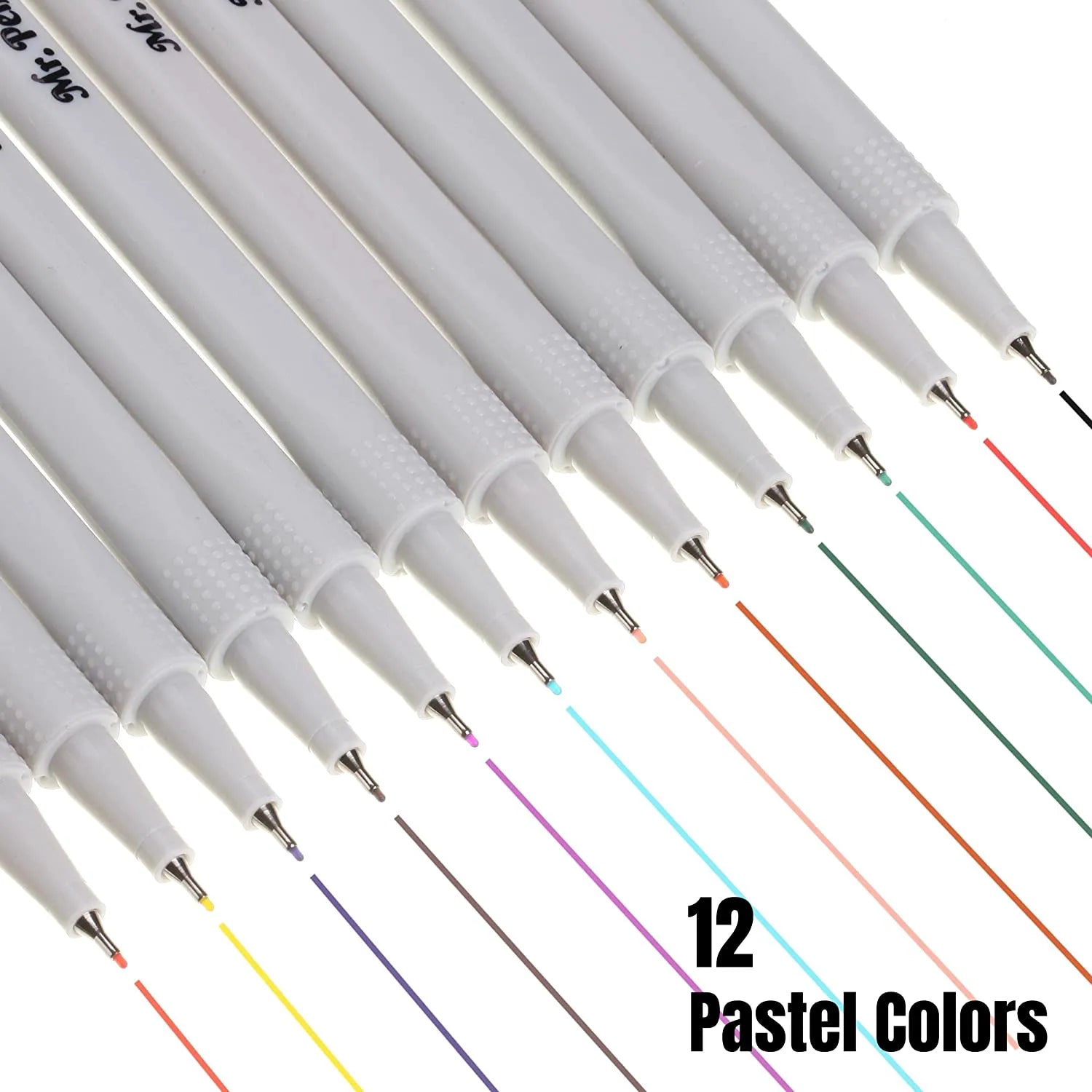 Pastel Fine Point Fineliner Pens - 12 Pack