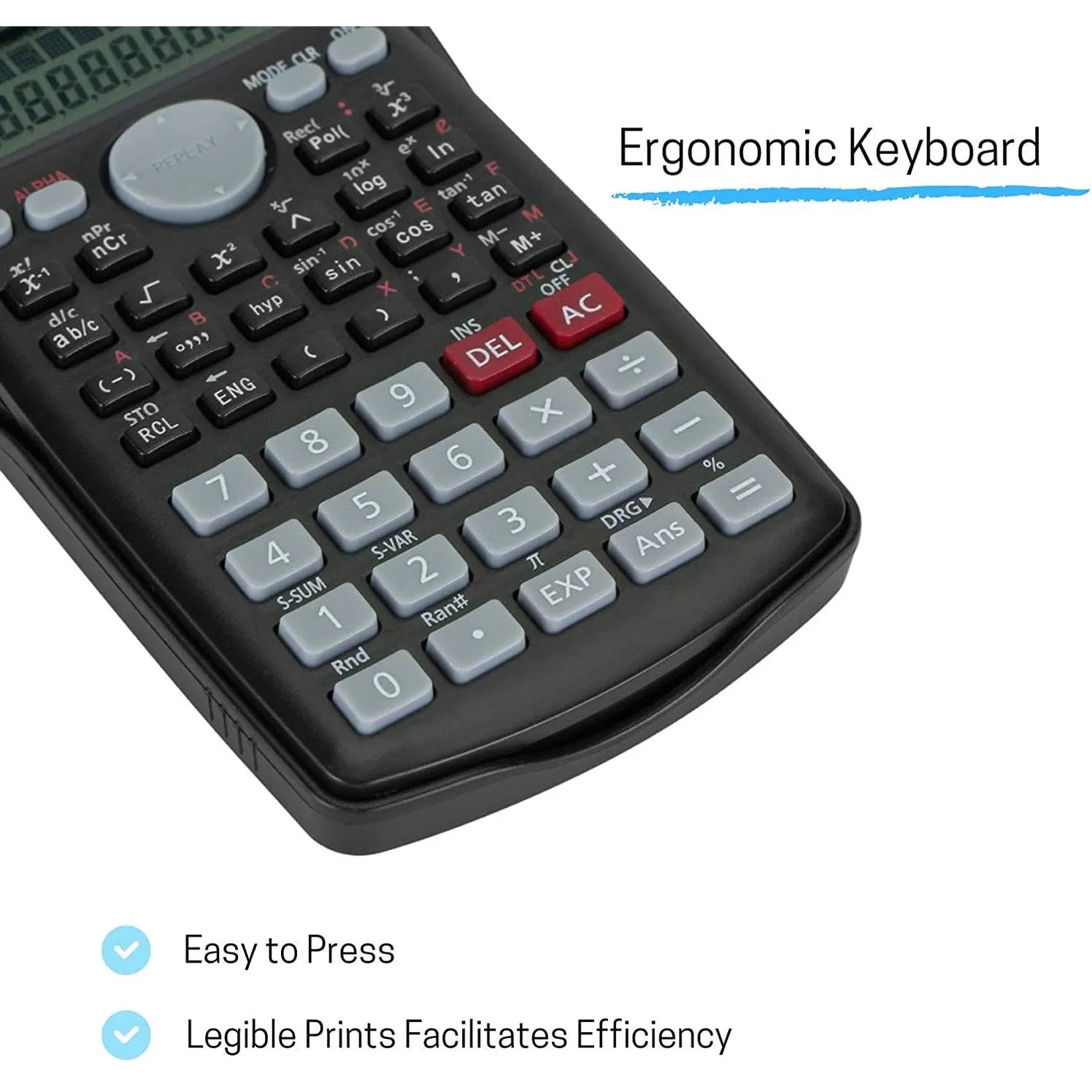 Scientific Calculator with 2-Line Display, 240 Functions, and 10+2 Digits