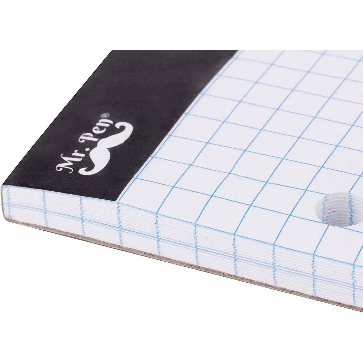 Graph Paper Pad 11x8.5, 4x4 Grid, 3-Hole Punched, 55 Sheets