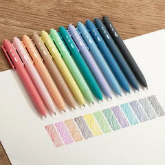 Retractable Gel Pens (12-Pack) - 0.7mm Fine Point, Fast-Drying Ink, Assorted Colors