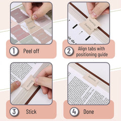 Boho Laminated Bible Tabs (75 pcs) for Old & New Testament - Easy Apply Journaling Supplies