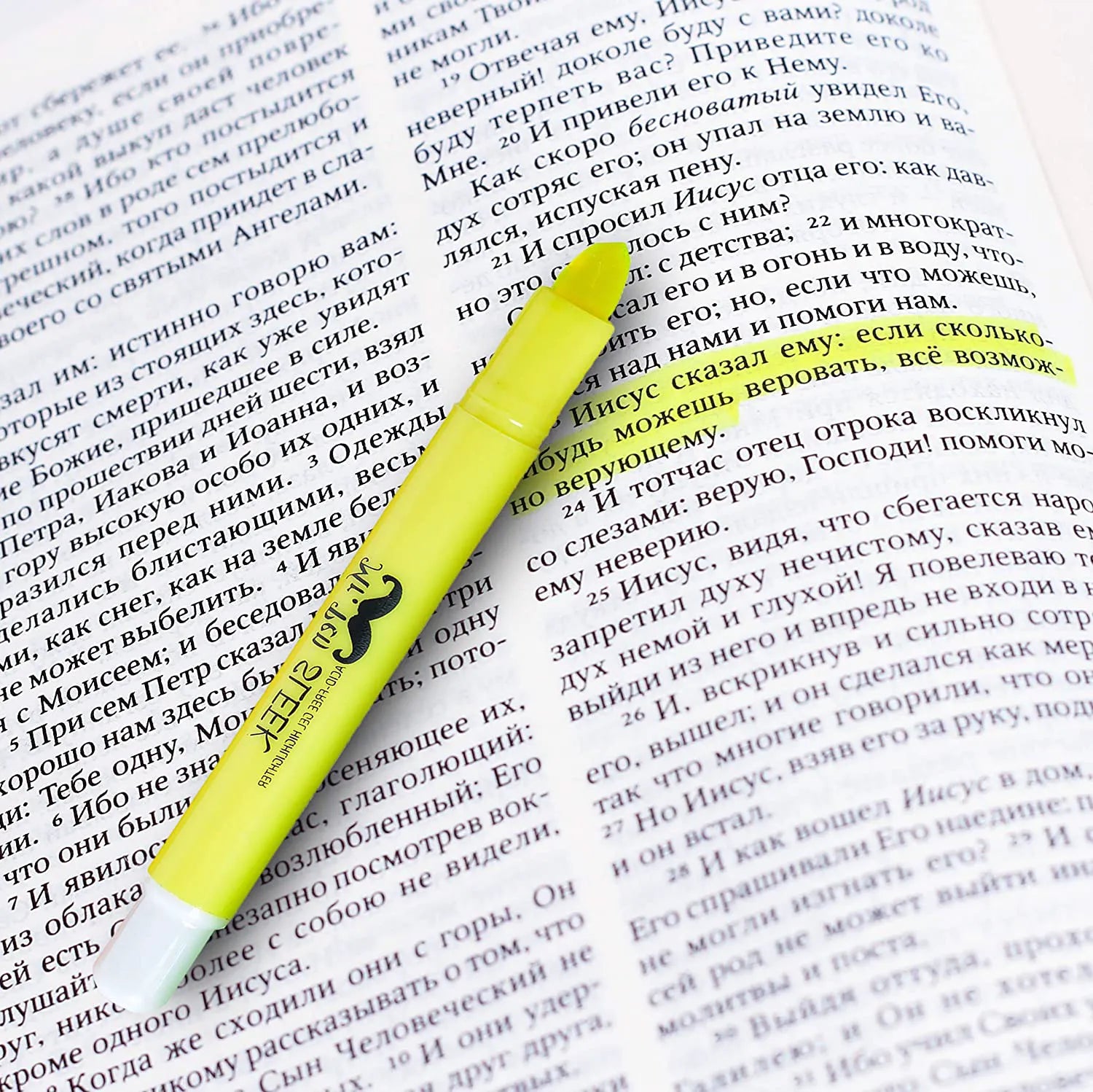 Bible Gel Highlighters (8 Pack) - Assorted Colors, No-Bleed, Twist-Up, Sharpenable Tips for Journaling & Study