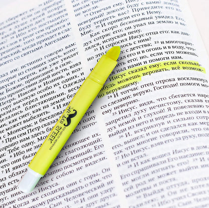 Bible Gel Highlighters (8 Pack) - Assorted Colors, No-Bleed, Twist-Up, Sharpenable Tips for Journaling & Study