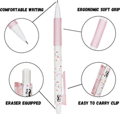Cute Mechanical Pencil Set with 0.7mm Lead and Erasers (16 Pieces)