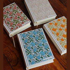 ESV Custom Single Column Journaling Bible, Floral Hardcover with Name Box (Pink, Blue, Cream, or Marigold)