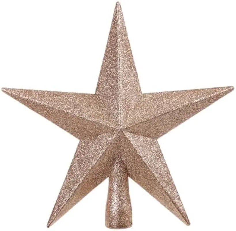 Mr. Pen Glitter Star Tree Topper, 8-Inch Champagne Star for Christmas Tree