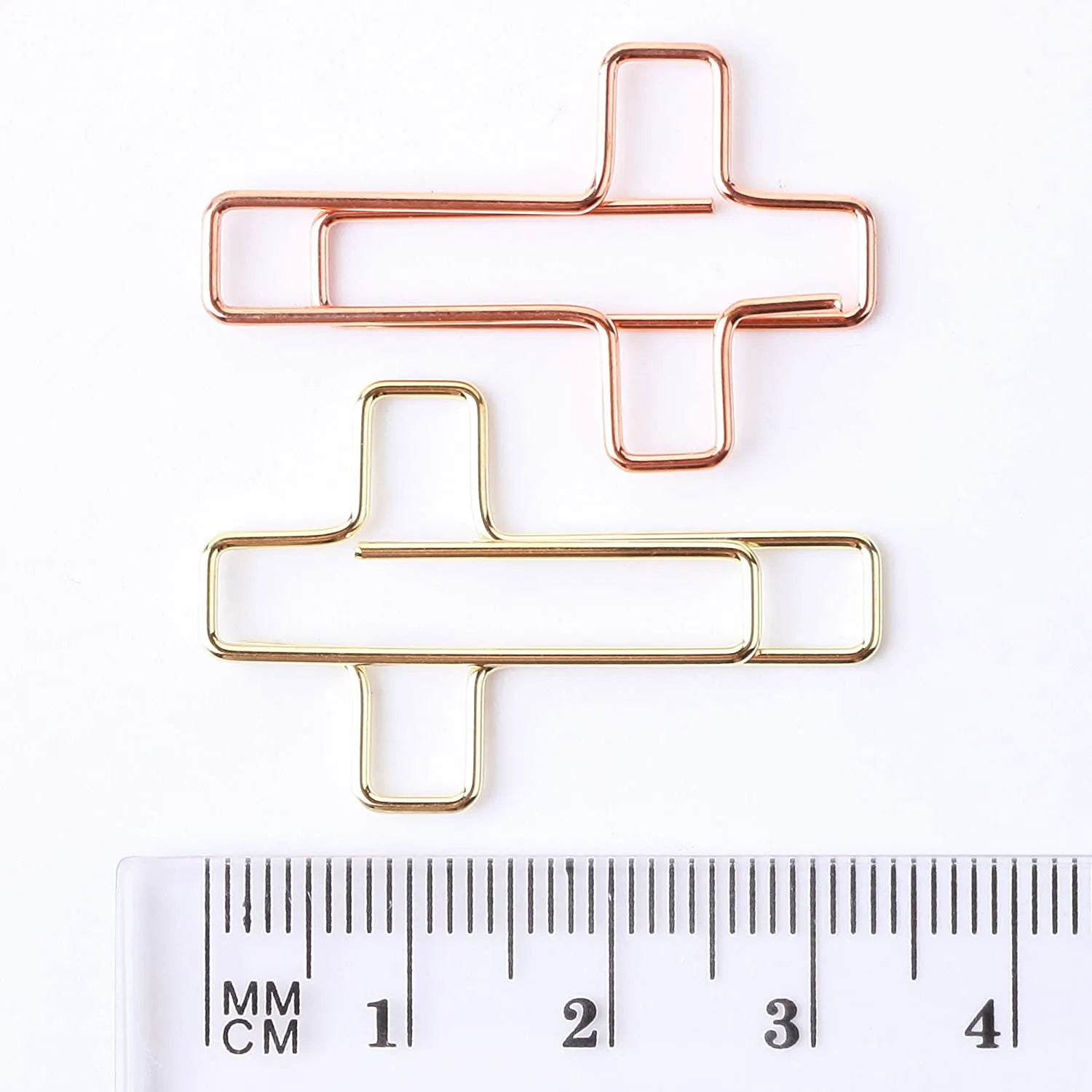 Gold & Rose Gold Cross Paper Clips (35 Pack) for Bible Journaling & Study