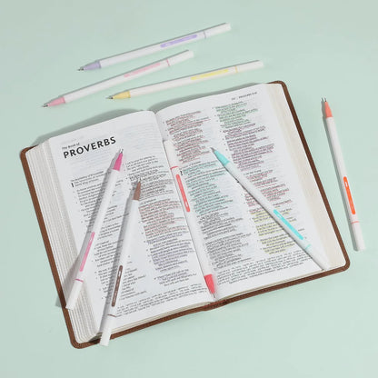 Colorful Fineliners with Stand, 10 Pack, Fine Tip Pens