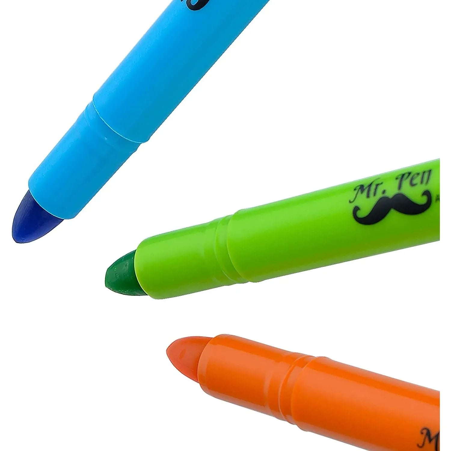 Bible Gel Highlighters (8 Pack) - Assorted Colors, No-Bleed, Twist-Up, Sharpenable Tips for Journaling & Study