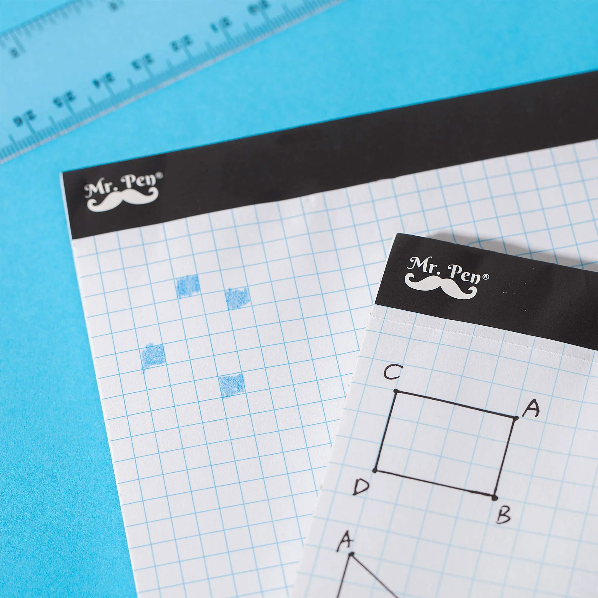 Graph Paper Pad 17x11, 4x4 Grid (4 Squares/Inch), 22 Sheets, White