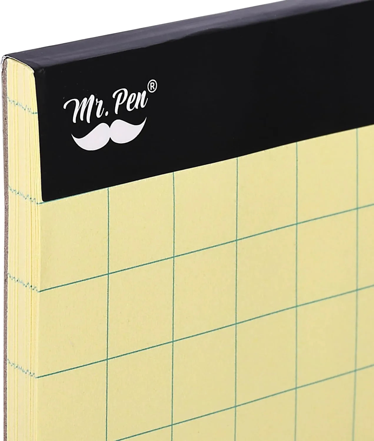 Yellow Graph Paper 11x8.5, 2x2 Grid (1/2 inch), 55 Sheets