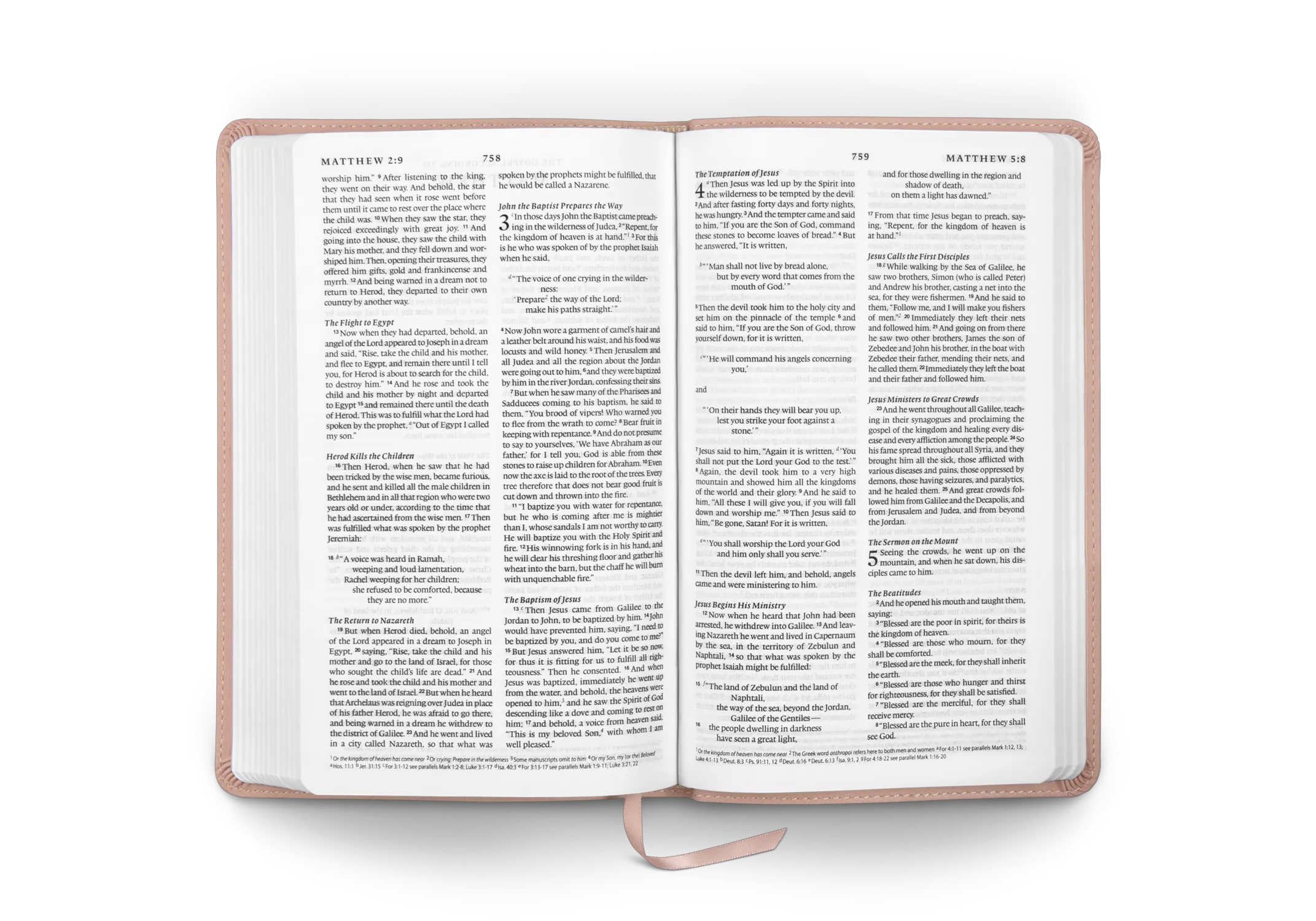 ESV Premium Church Bible, TruTone, Blush Rose