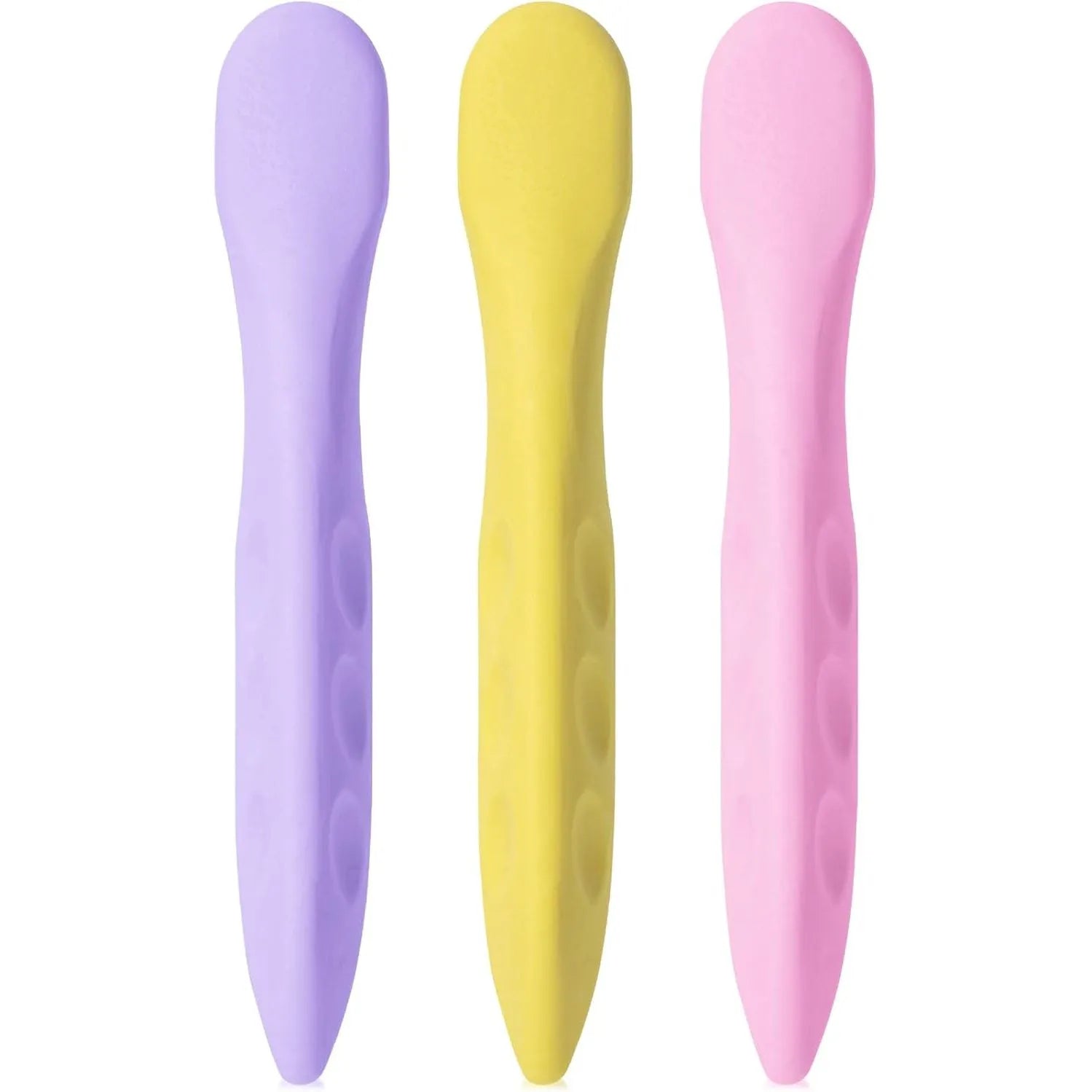 Cute Pen-Shaped Erasers for Kids (3 Pack) with Pastel Grip