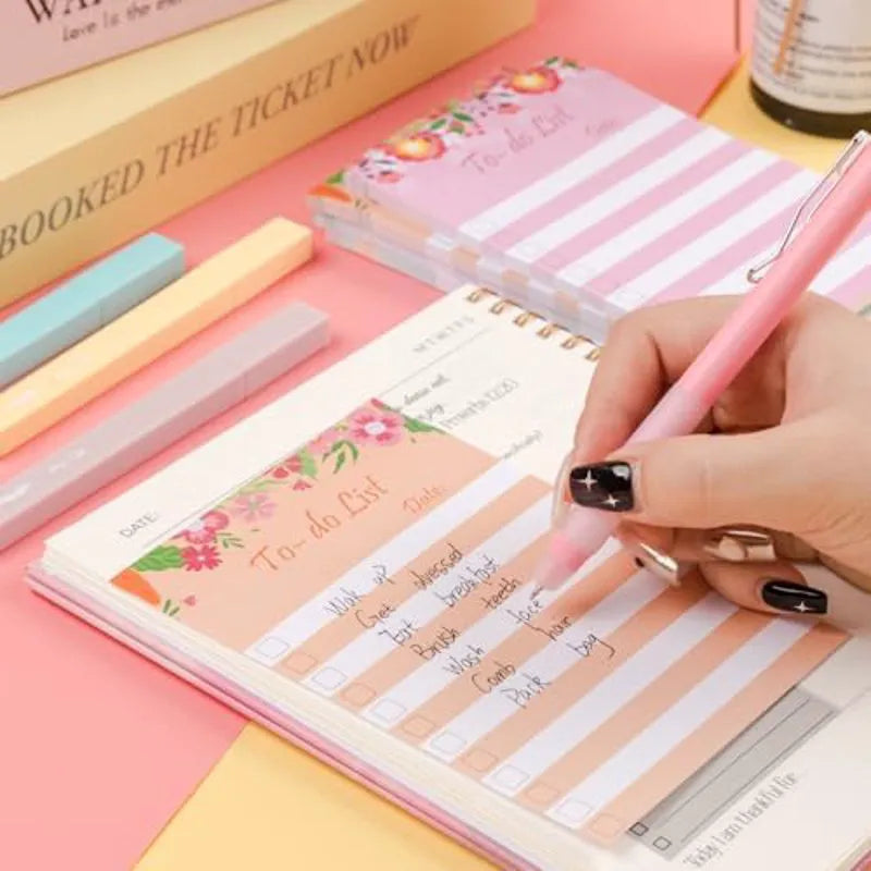 Floral Header To Do List Sticky Notes, 4x6 Inches, 4 Pads, 200 Sheets