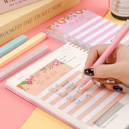Floral Header To Do List Sticky Notes, 4x6 Inches, 4 Pads, 200 Sheets