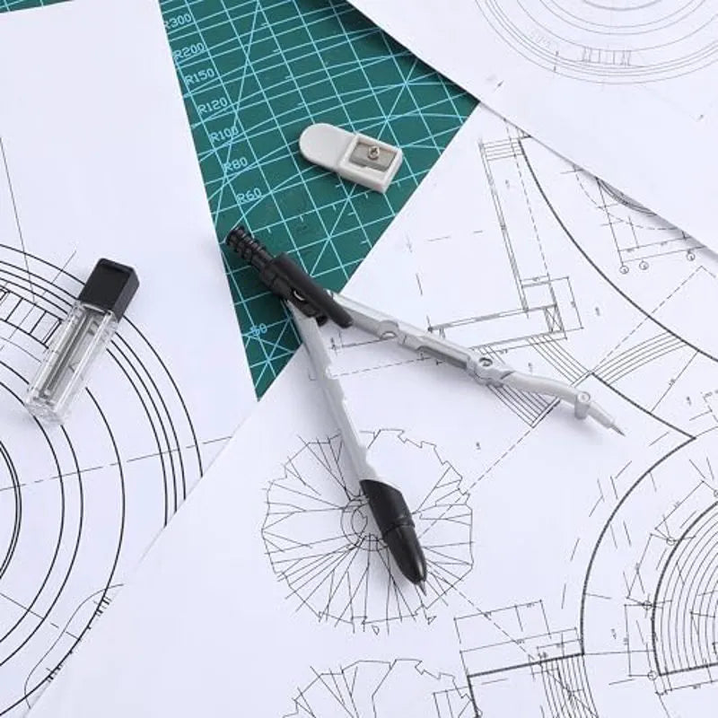 5-Inch Convertible Compass for Geometry and Drafting