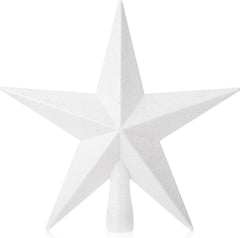 Mr. Pen Glitter Star Tree Topper, 8-Inch, White Star Christmas Tree Topper