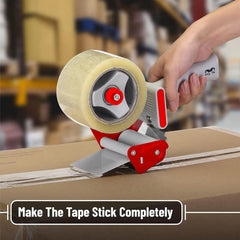 Heavy Duty 3-Inch Packing Tape Dispenser Gun with Ergonomic Grip