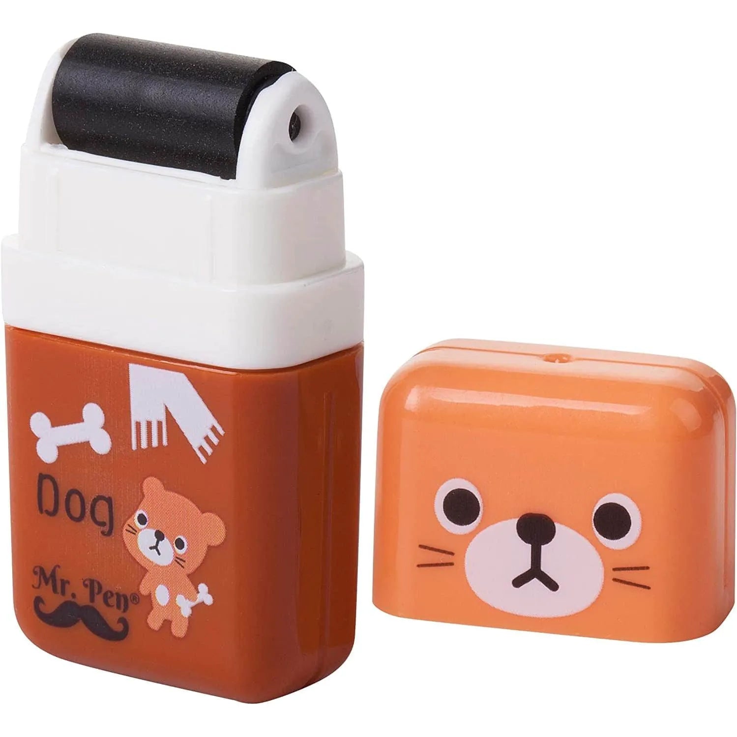 Cute Pencil Erasers for Kids - 6 Pack with Covers & Rollers