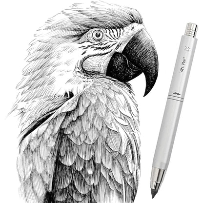 5.6 mm Metal Mechanical Clutch Pencil with Built-In Sharpener
