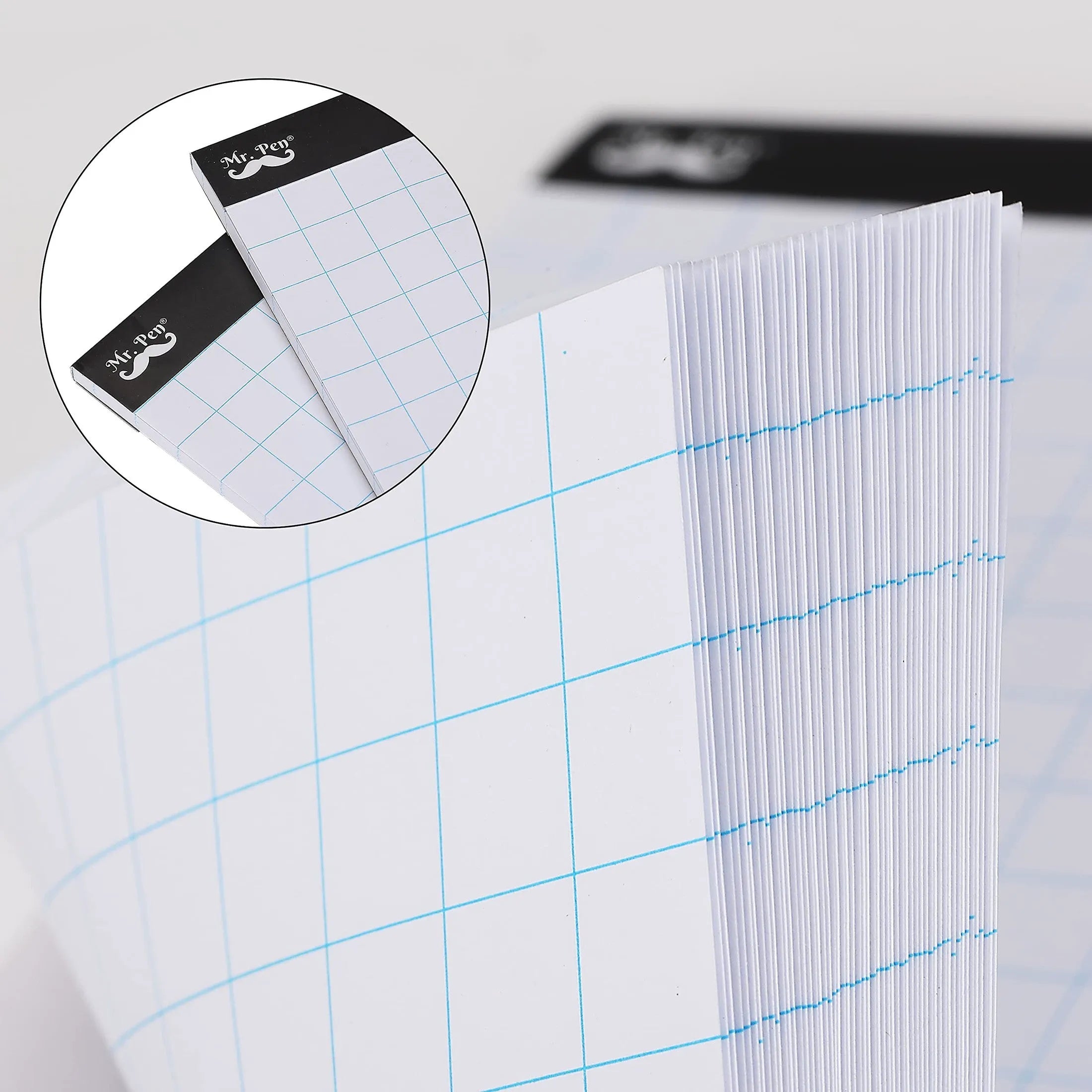 Graph Paper Pad 8.5 x 11, 2x2 Grid, 55 Sheets, Quad Ruled