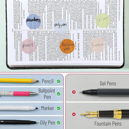 560 Pcs Transparent Round Sticky Notes, Assorted Colors, 28mm, with Quick-Dry Pen