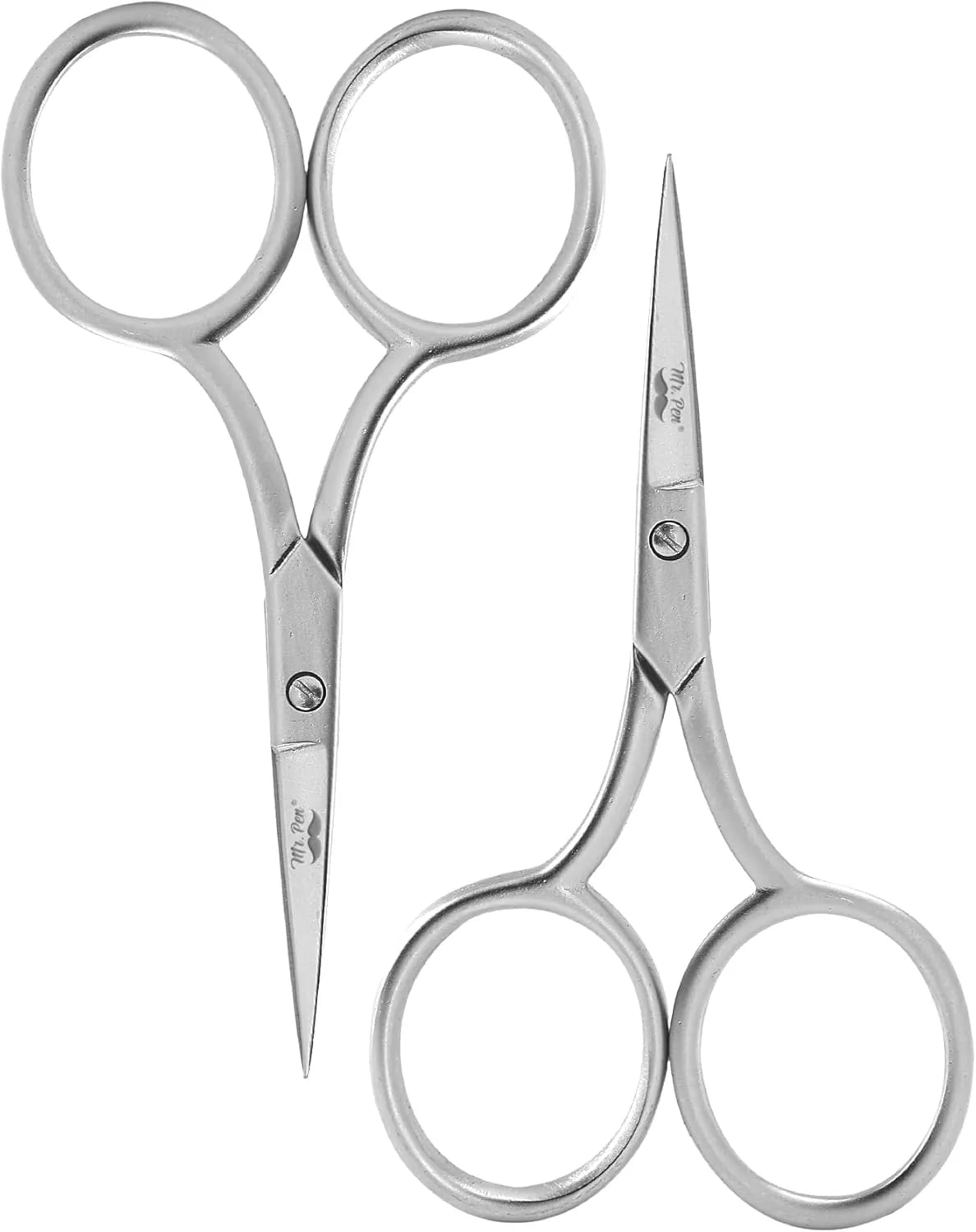 Curved Embroidery Scissors (2-Pack) – 3.5" Stainless Steel with Sharp Pointed Blades