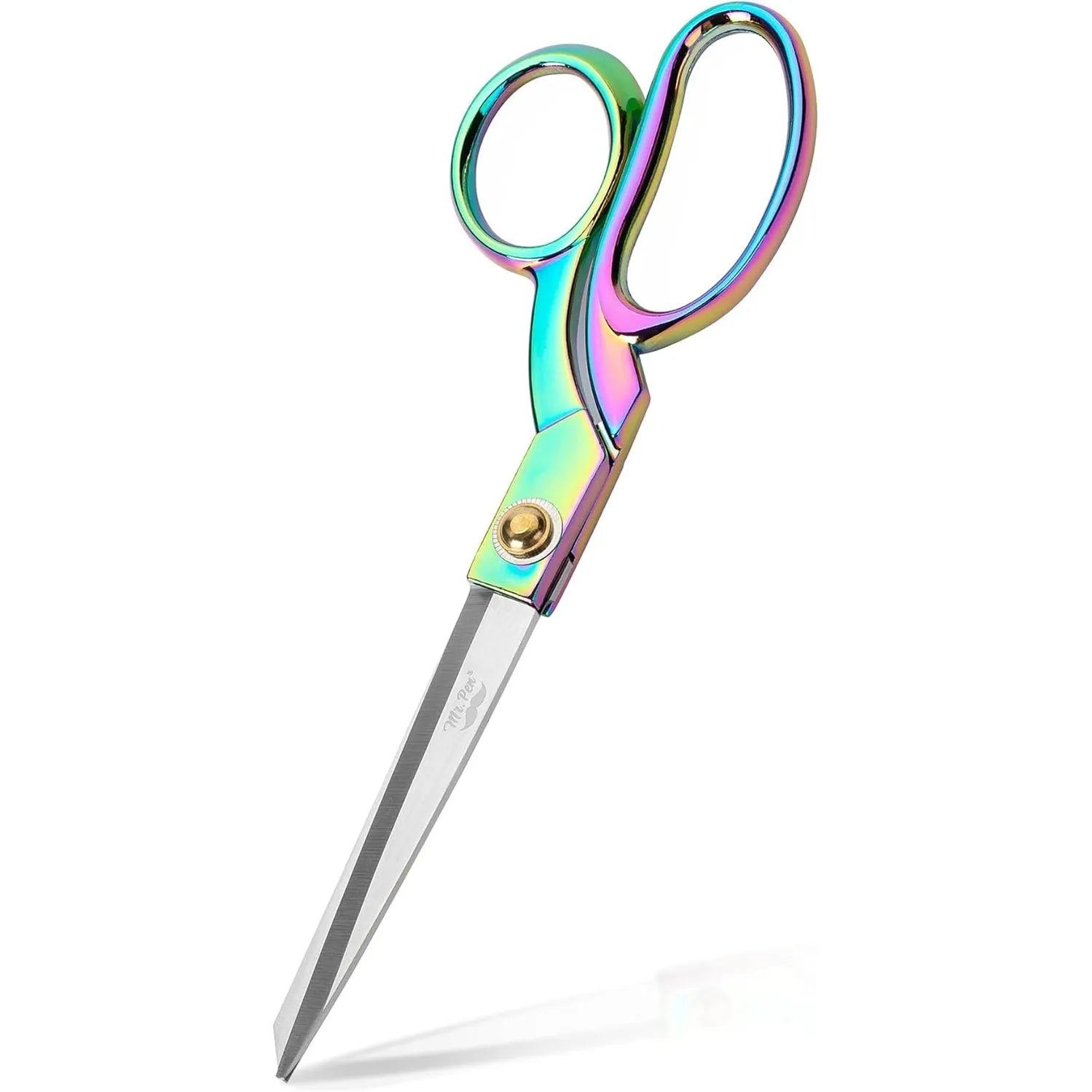 8" High-Carbon Steel Rainbow Tailor Shears - Metal Fabric Scissors