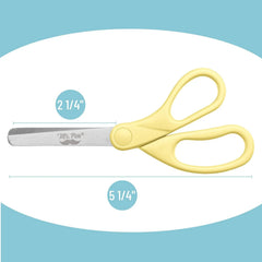 Kids Scissors 6-Pack, 5-Inch Blunt Tip, Pastel Handles, for Ages 4+