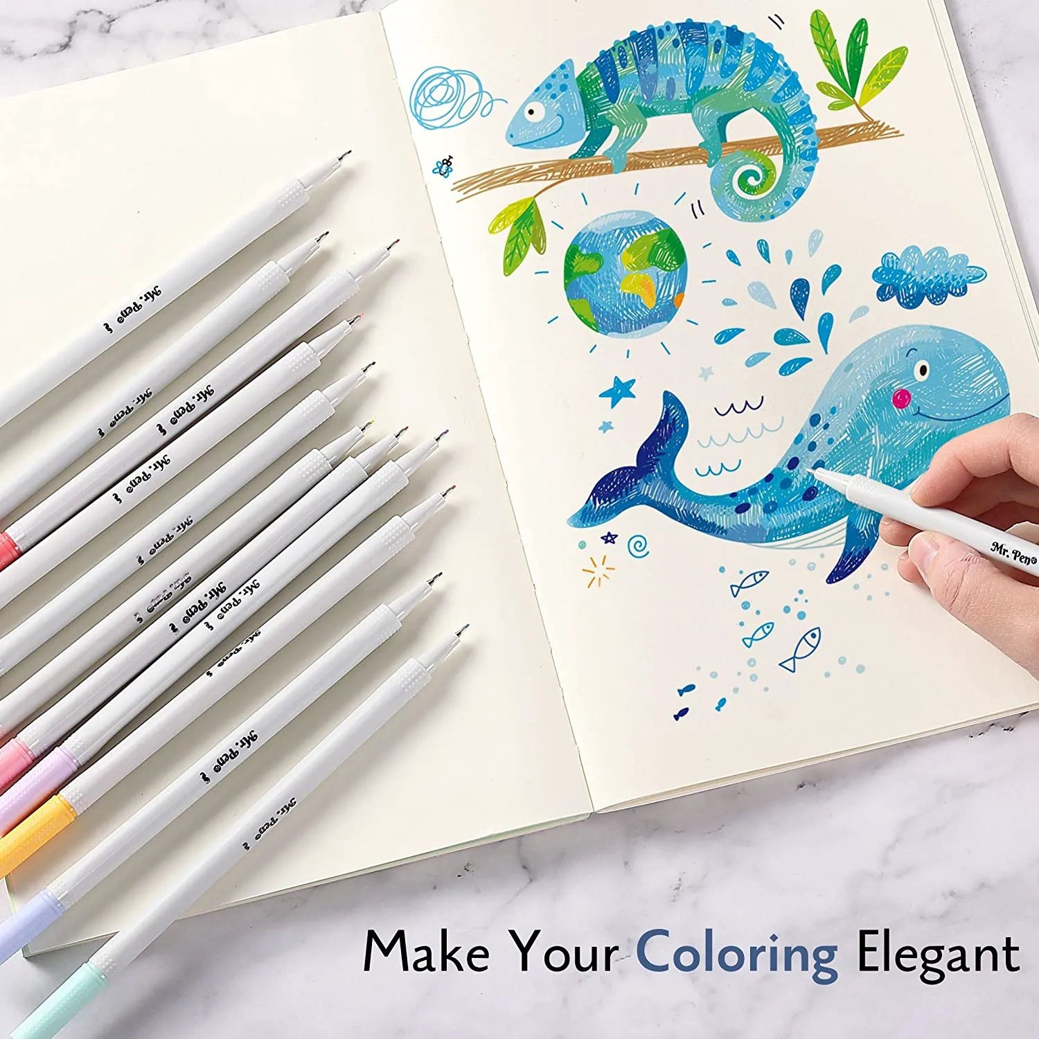 Pastel Fine Point Fineliner Pens - 12 Pack