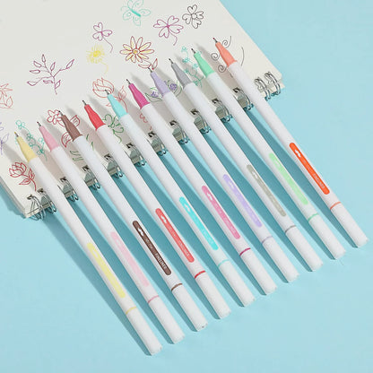 Colorful Fineliners with Stand, 10 Pack, Fine Tip Pens